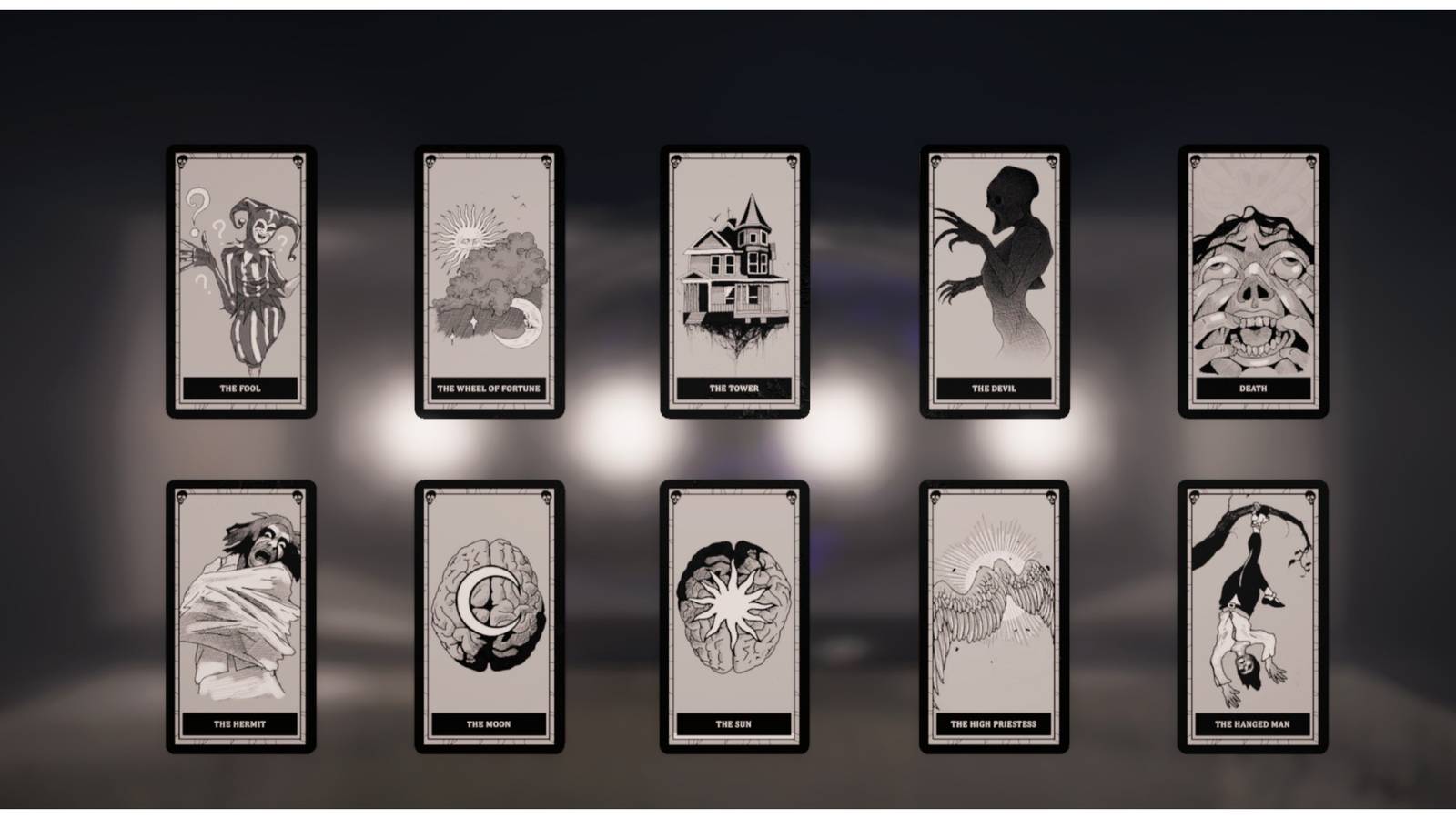 all 10 tarot cards in Phasmophobia