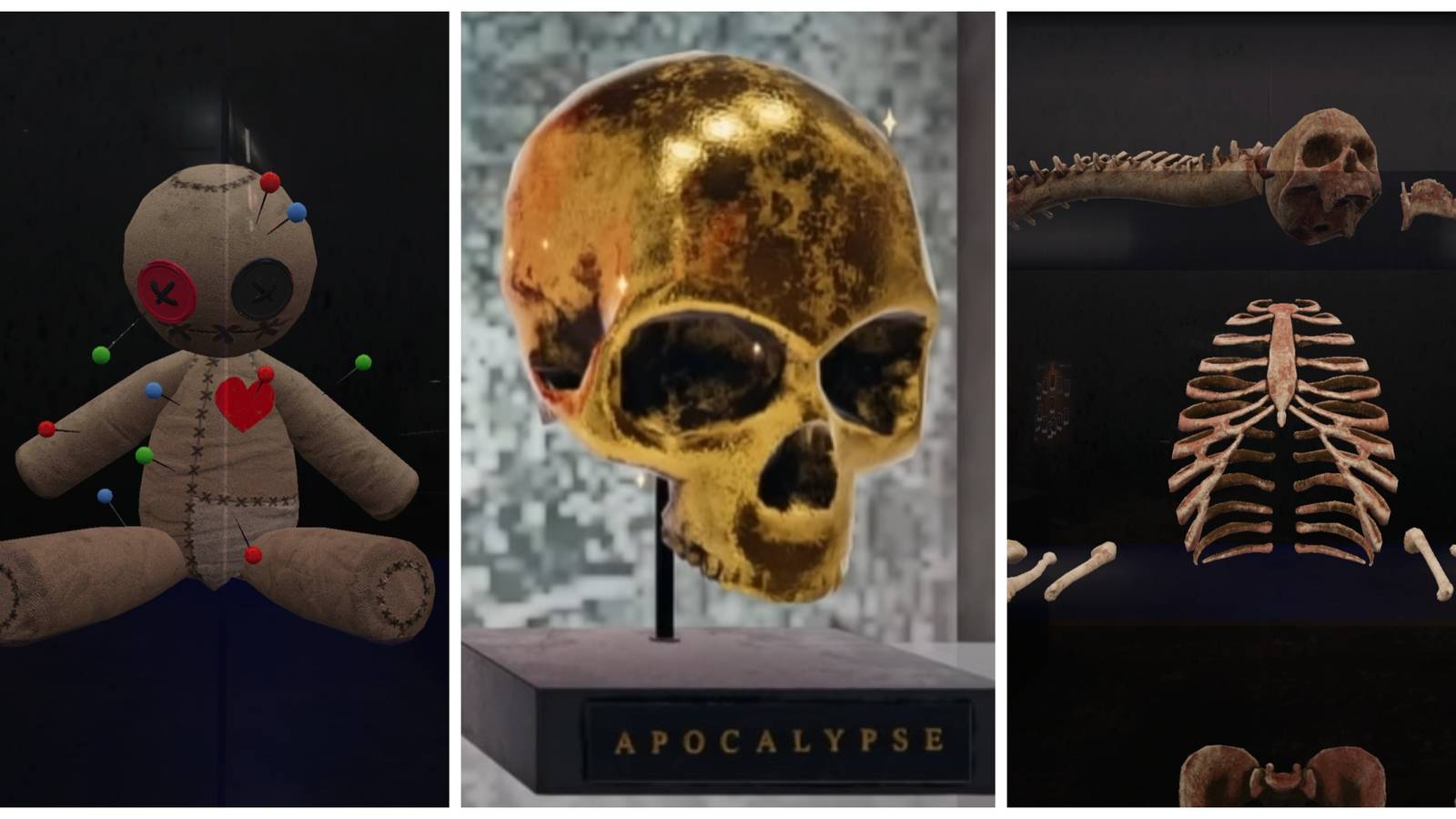voodoo doll, tier 3 apocalypse trophy, every bone in Phasmophobia