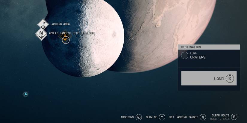 landing on the moon in starfield