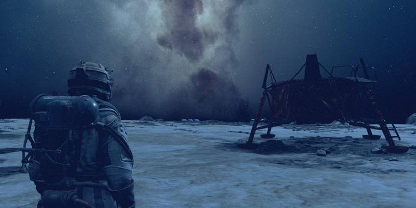 exploring surface of luna