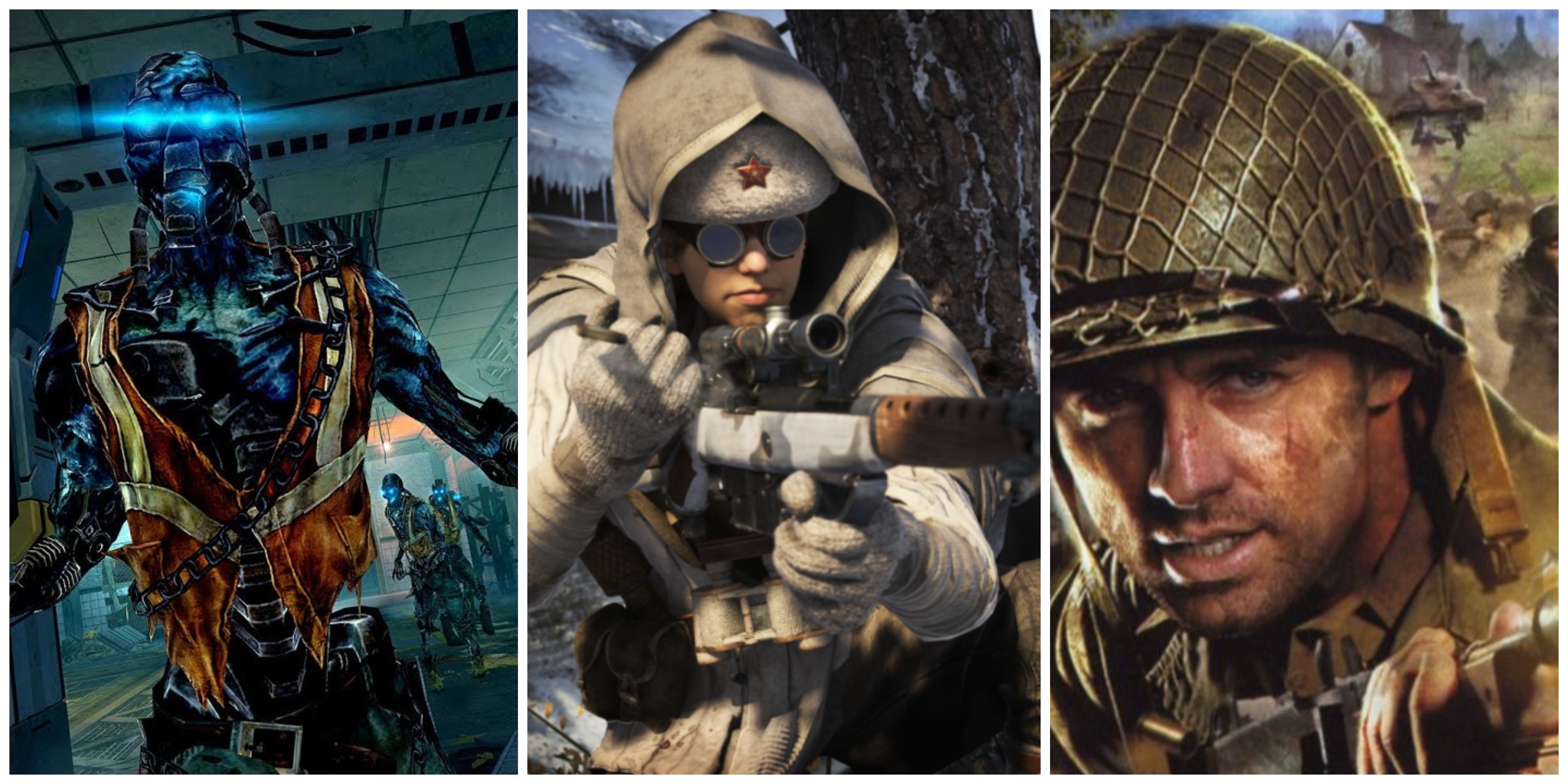 call of duty online cyborg zombie, call of duty vanguard and original call of duty