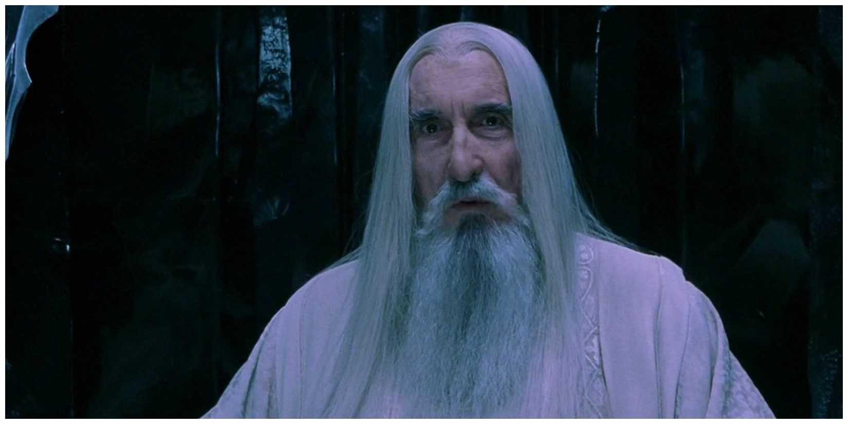 Christopher Lee as Saruman
