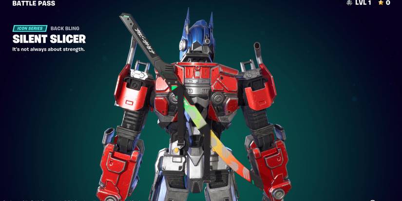 optimus prime with the silent slicer back bling