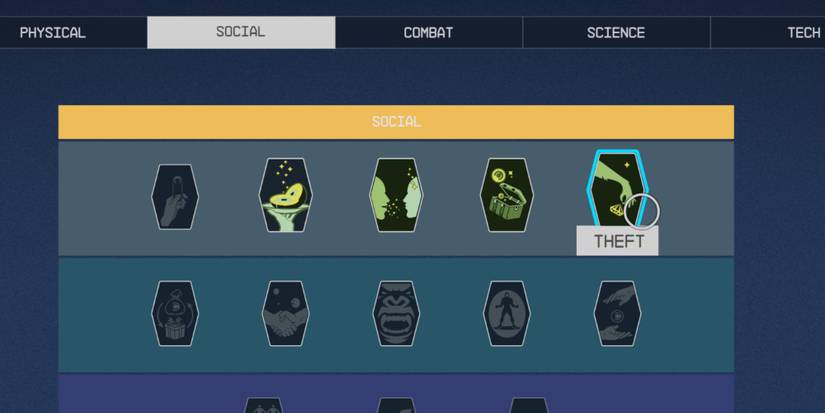 theft skill in the skill tree