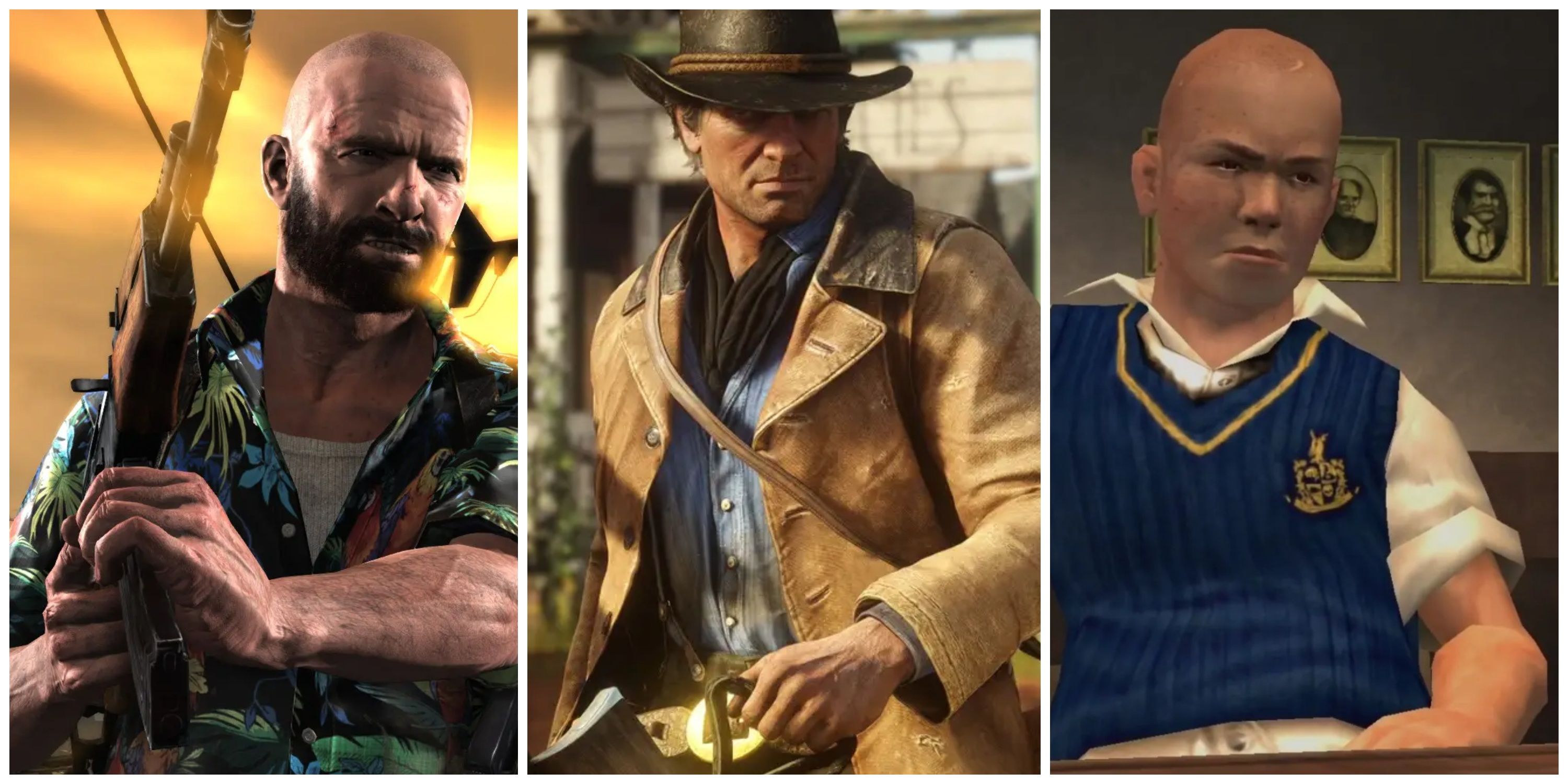 max payne 3, red dead redemption 2, rockstar games' bully