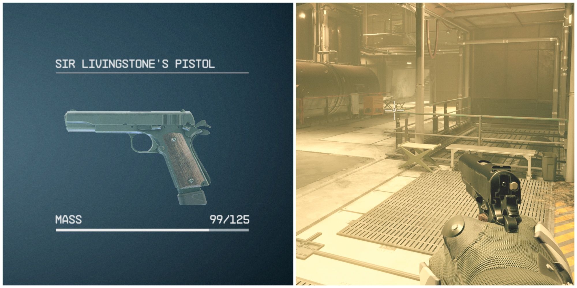 sir livingstone's pistol equipped