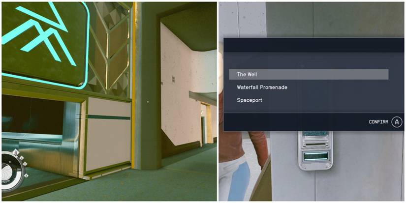 accessing the well through the elevator