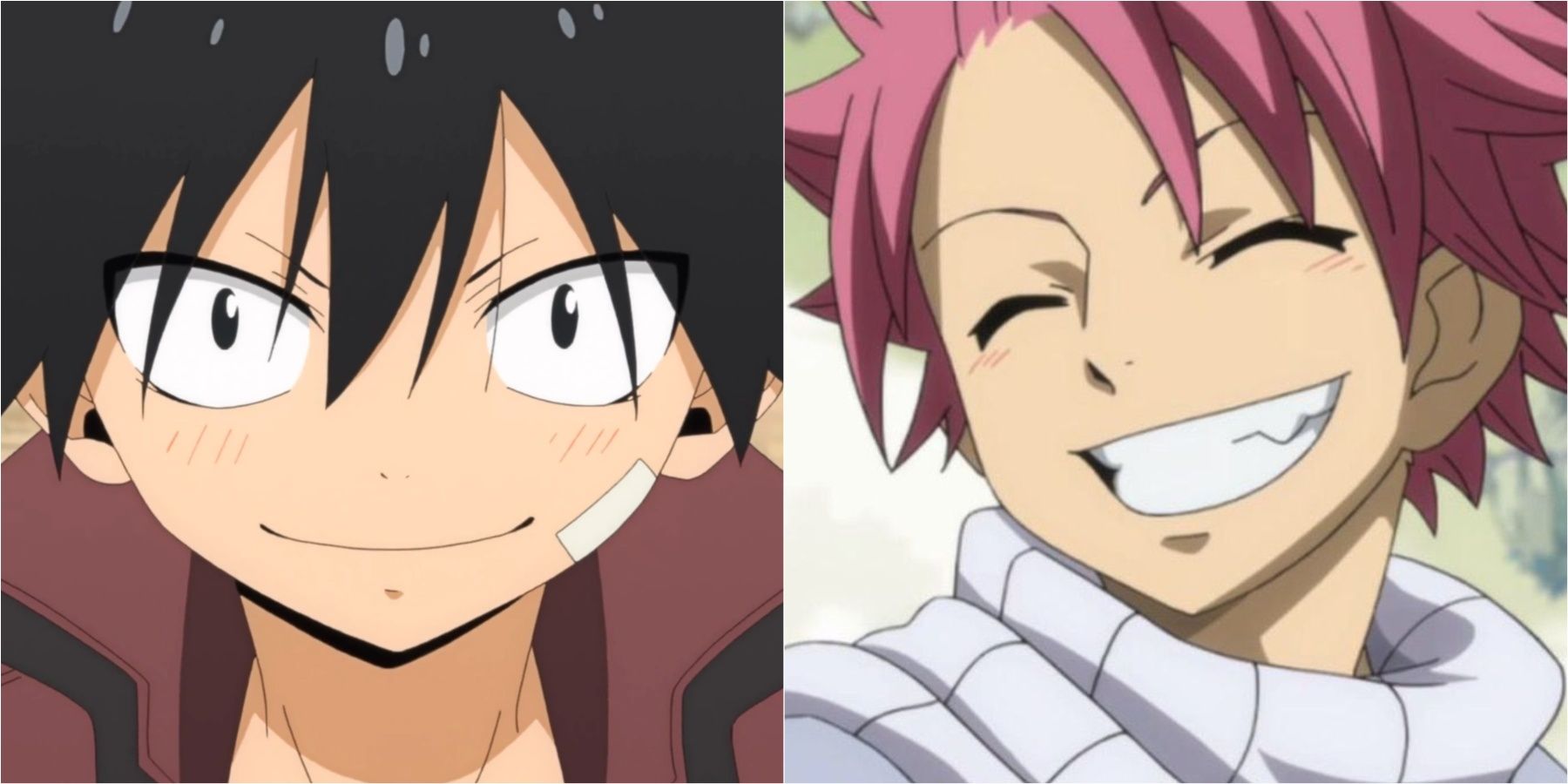 Natsu and Shiki Smiling