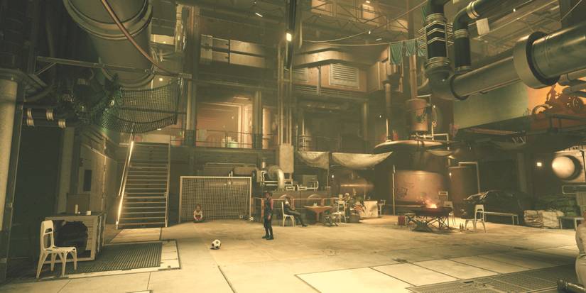 hang out area at the well