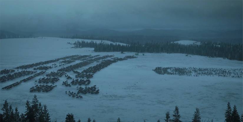 The Battle in the Ice in Game of Thrones.