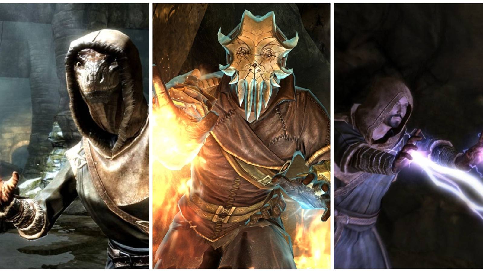 skyrim mages using magic