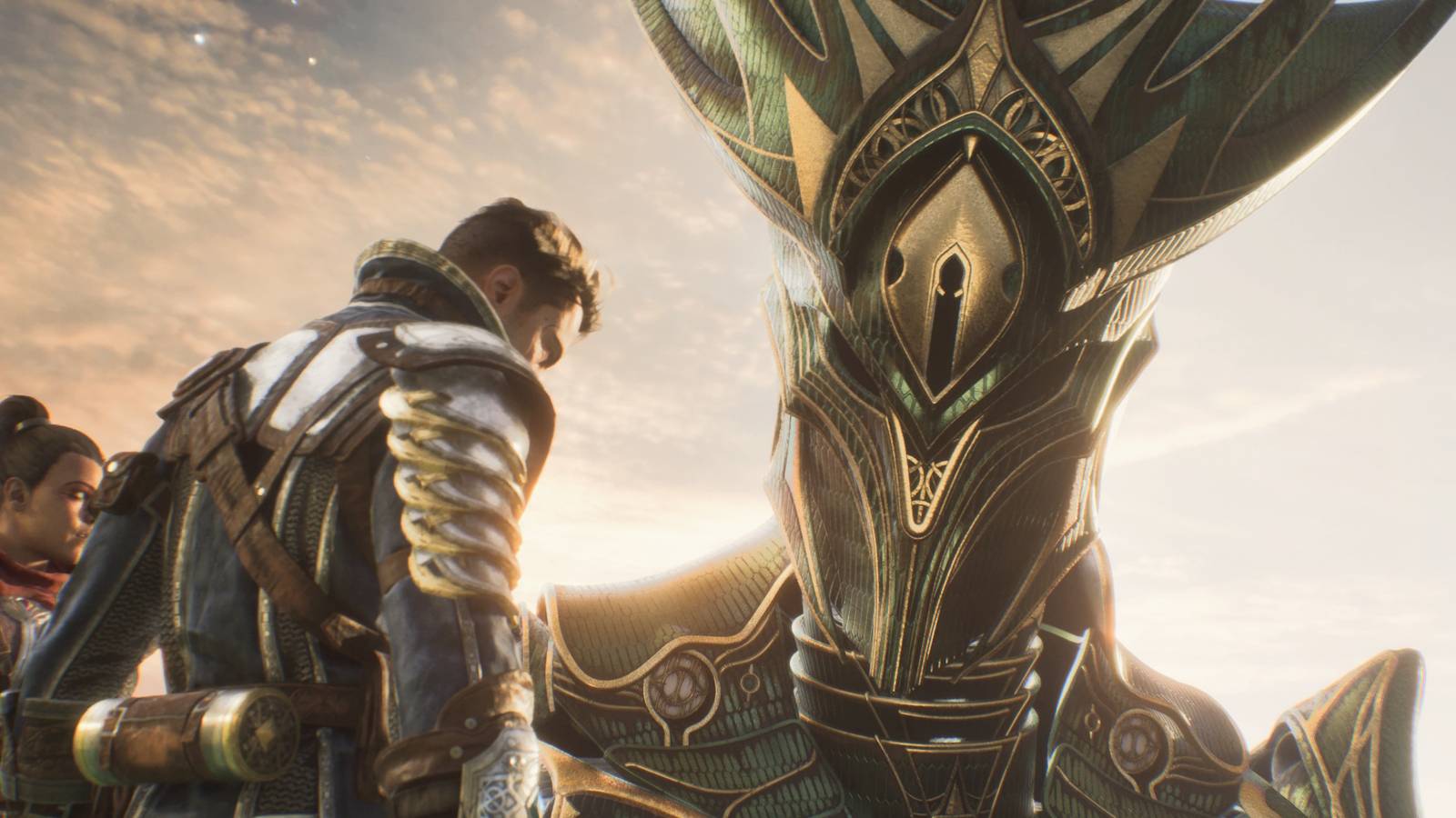 Colossal holding Jak and Zendara Immortals of Aveum