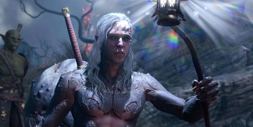 Baldur's Gate 3 character with a staff