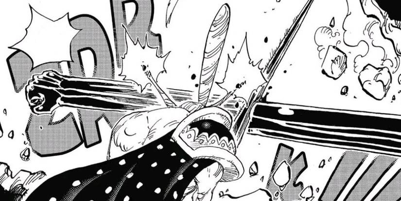 Cracker cuts Luffy