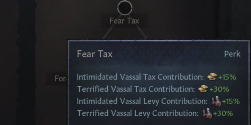 Crusader Kings 3 Fear Tax Perk