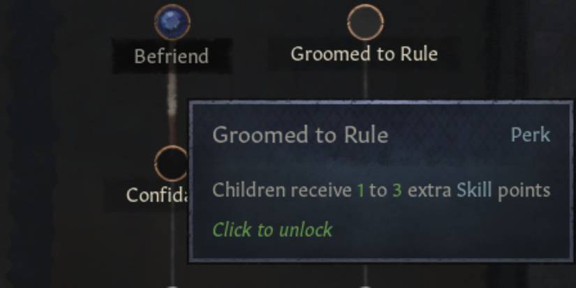 Crusader Kings 3 Groomed to Rule Perk