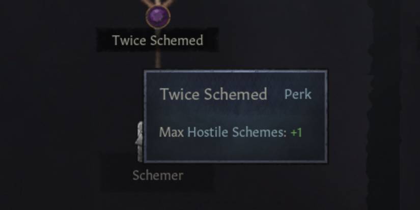 Crusader Kings 3 Twice Schemed Perk