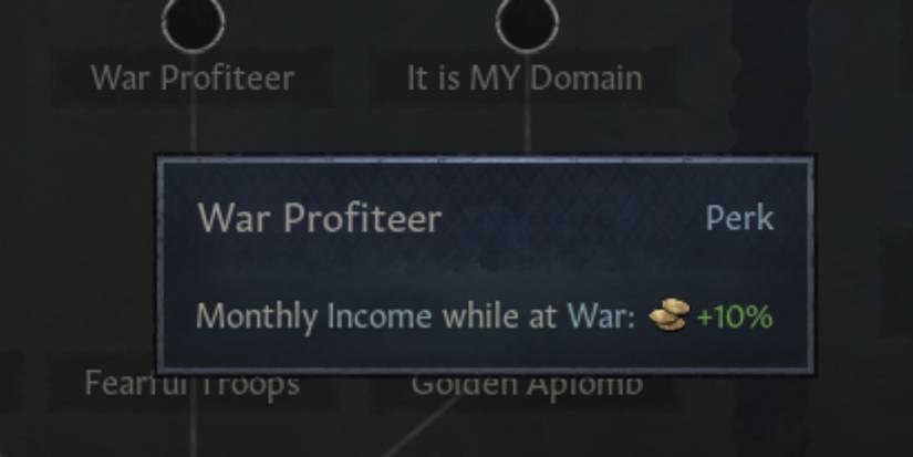 Crusader Kings 3 War Profiteer Perk