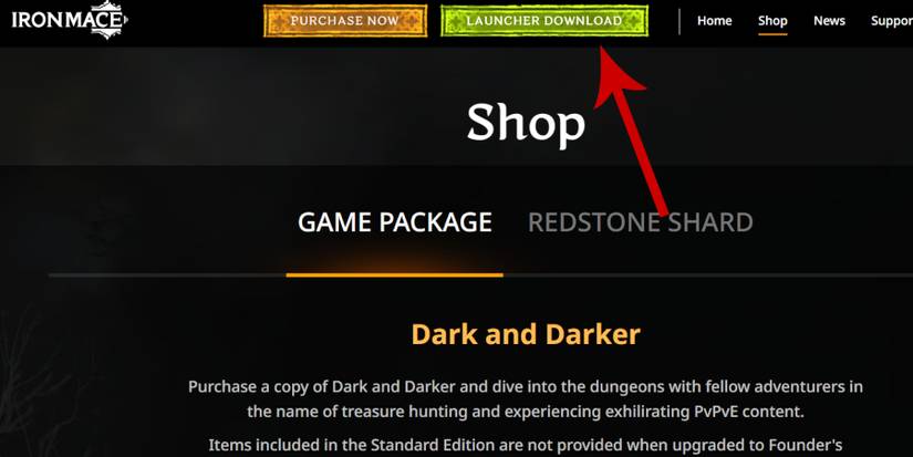 Dark and Darker Launcher Download from Ironmace