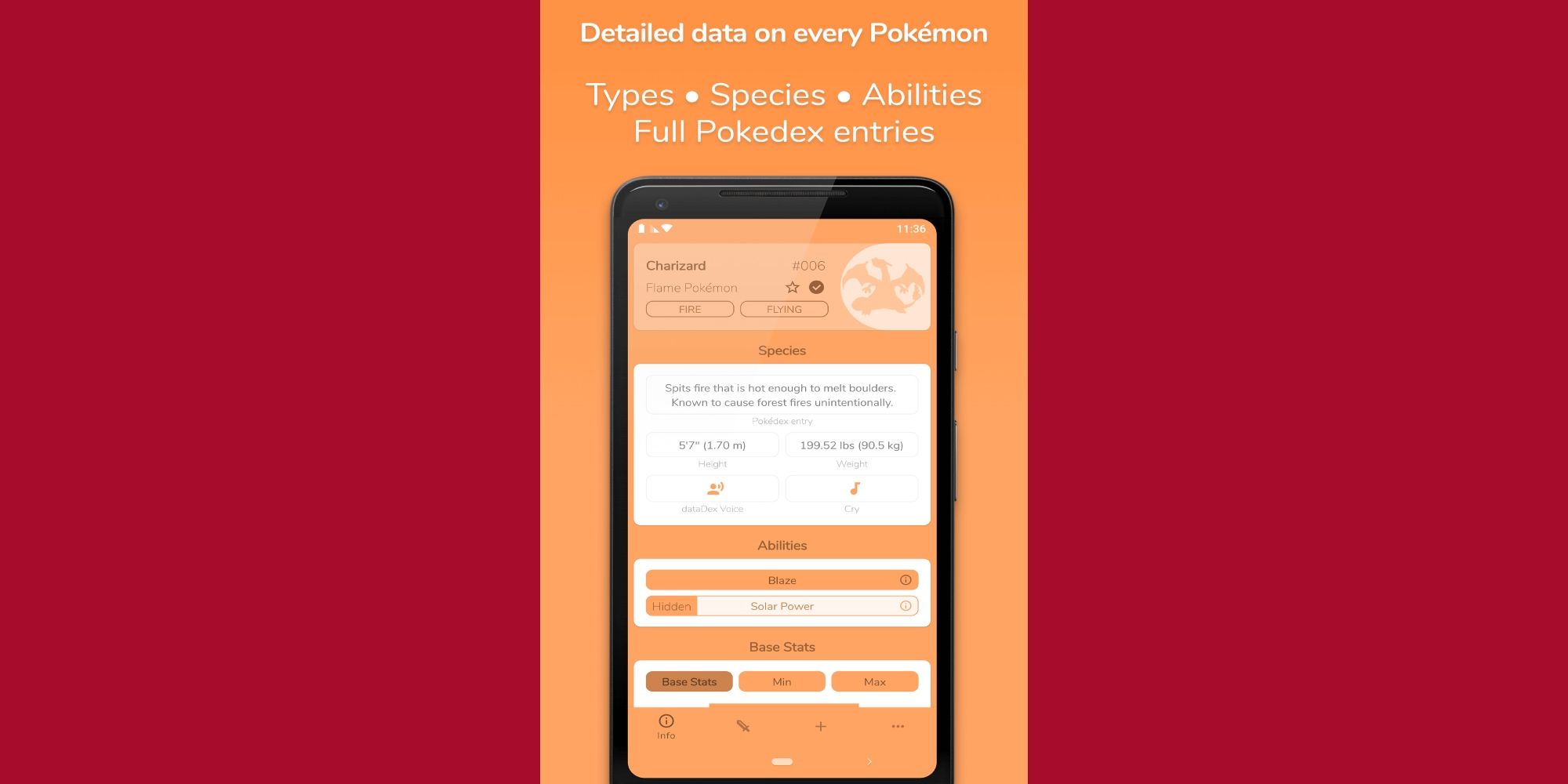 Player researches info on Pokemon using a dataDex