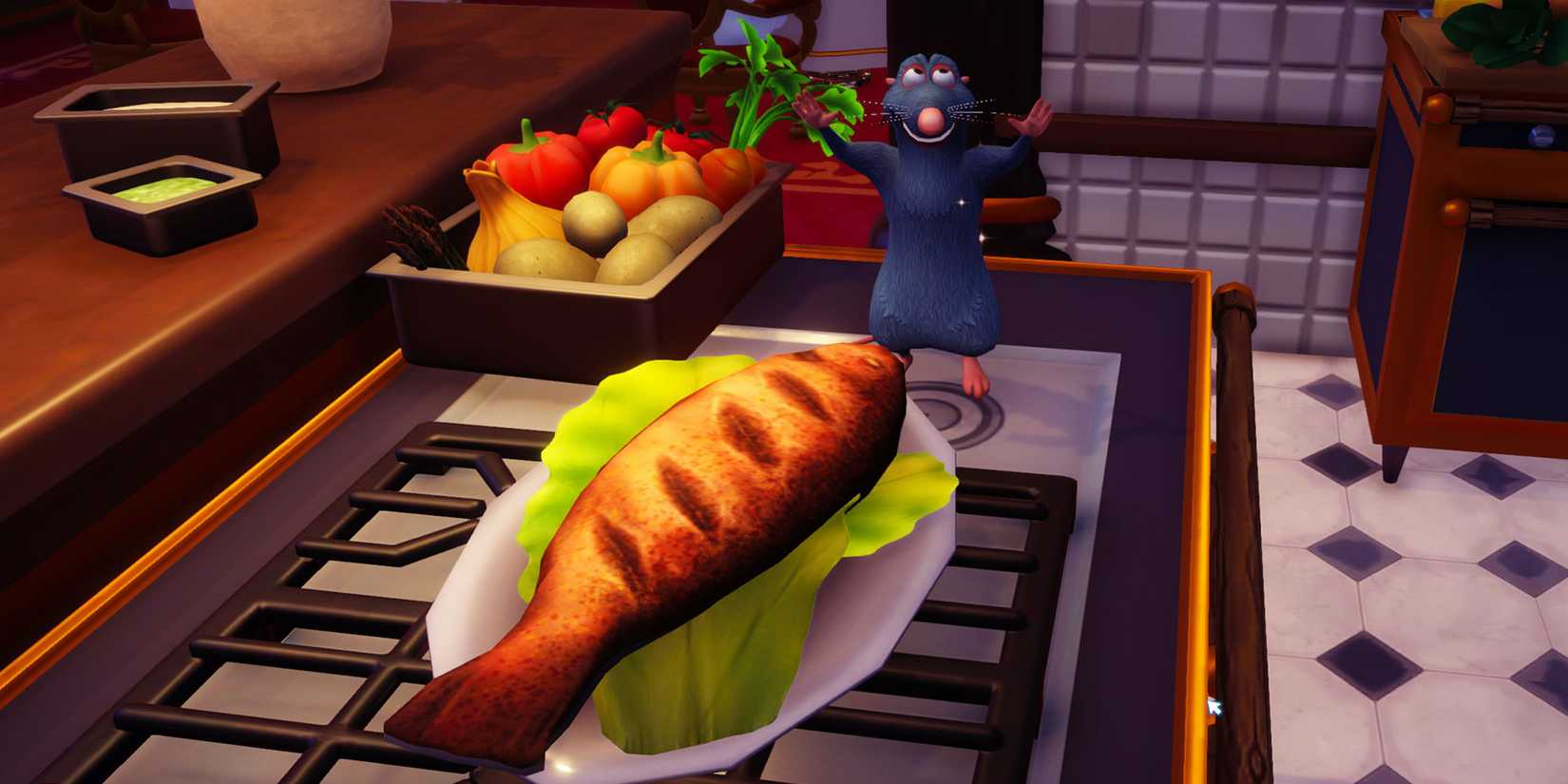 Grilled Fish in Disney Dreamlight Valley.