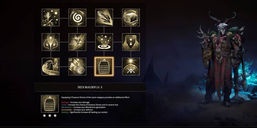 The Deck Builder perk from Atlas Fallen
