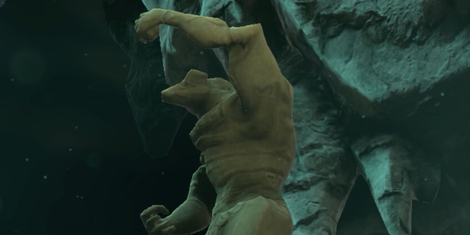 A mysterious statue in the Depths