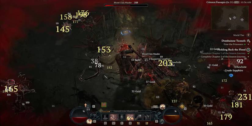 High mob density Domhainne Tunnels run in Diablo 4