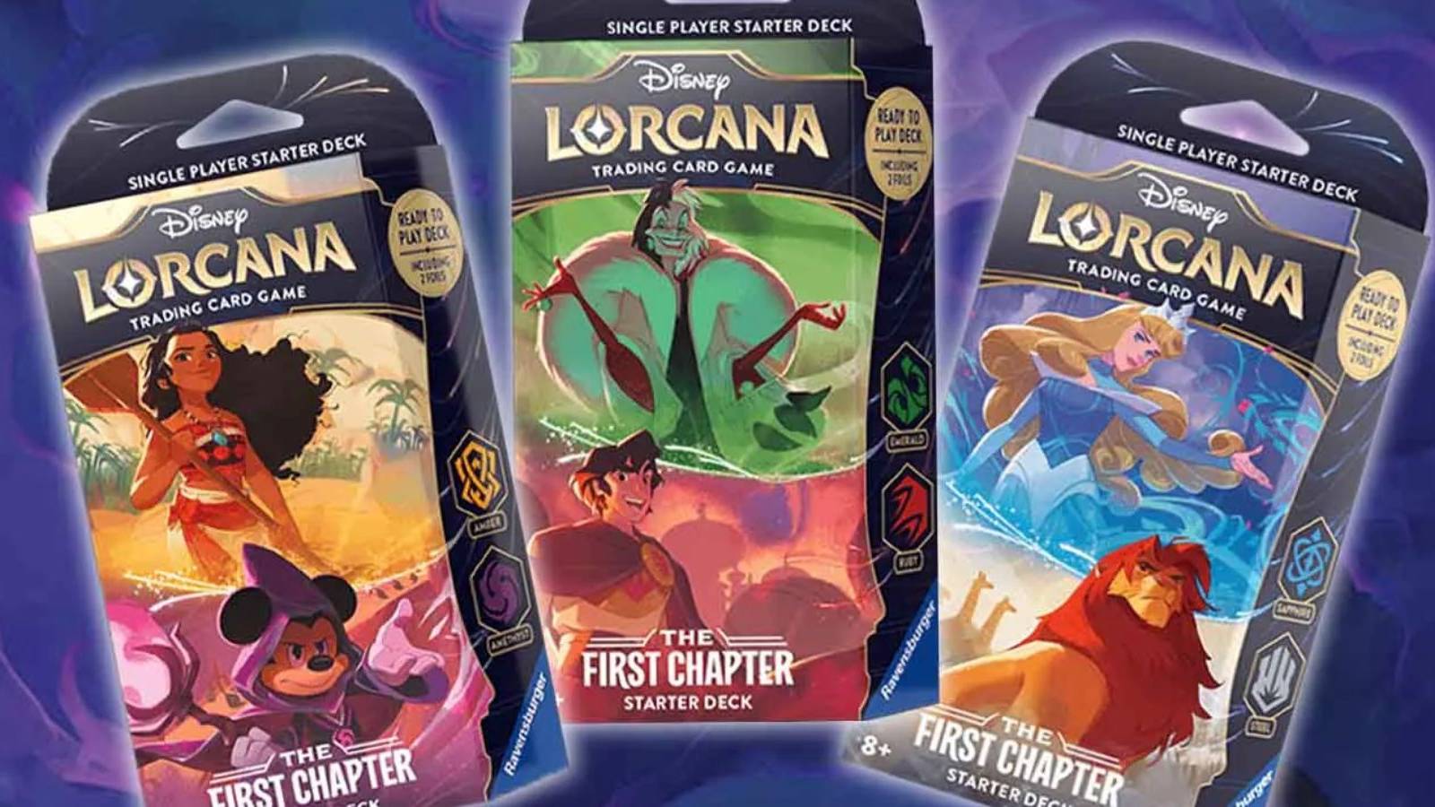 Disney Lorcana - All Three Starter Decks Explained Disney Lorcana - All Three Starter Decks Explained