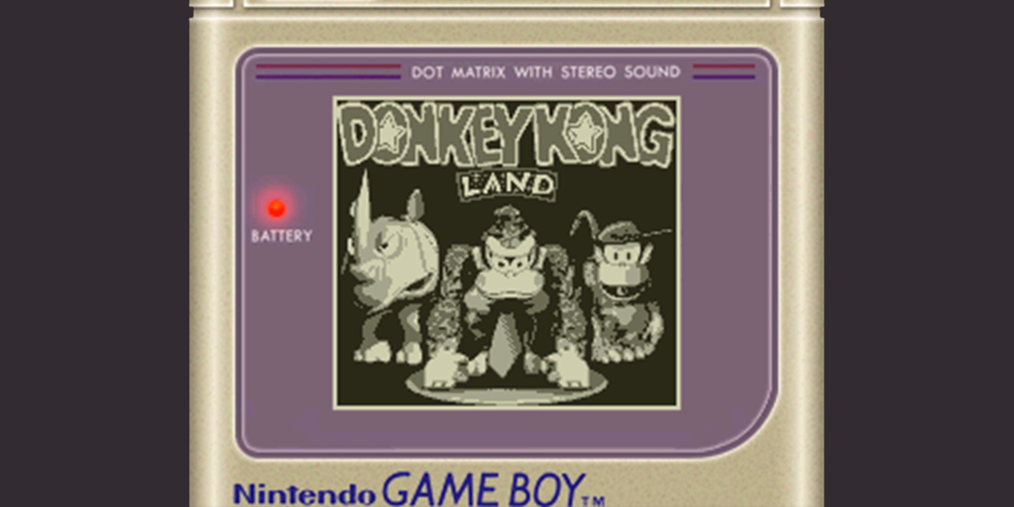 Donkey Kong Land on Gameboy emulator