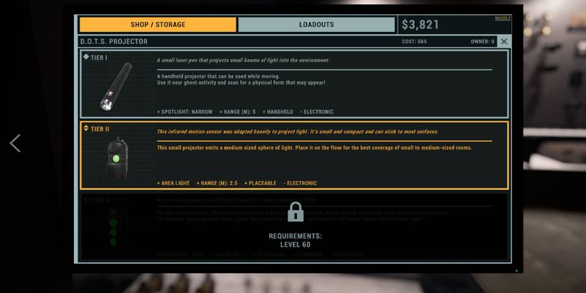 dots projector shop screen