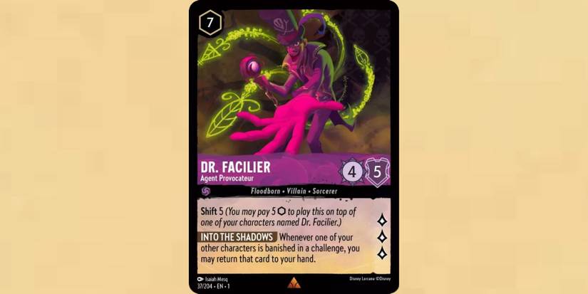 dr facilier agent provocateur Lorcana Card