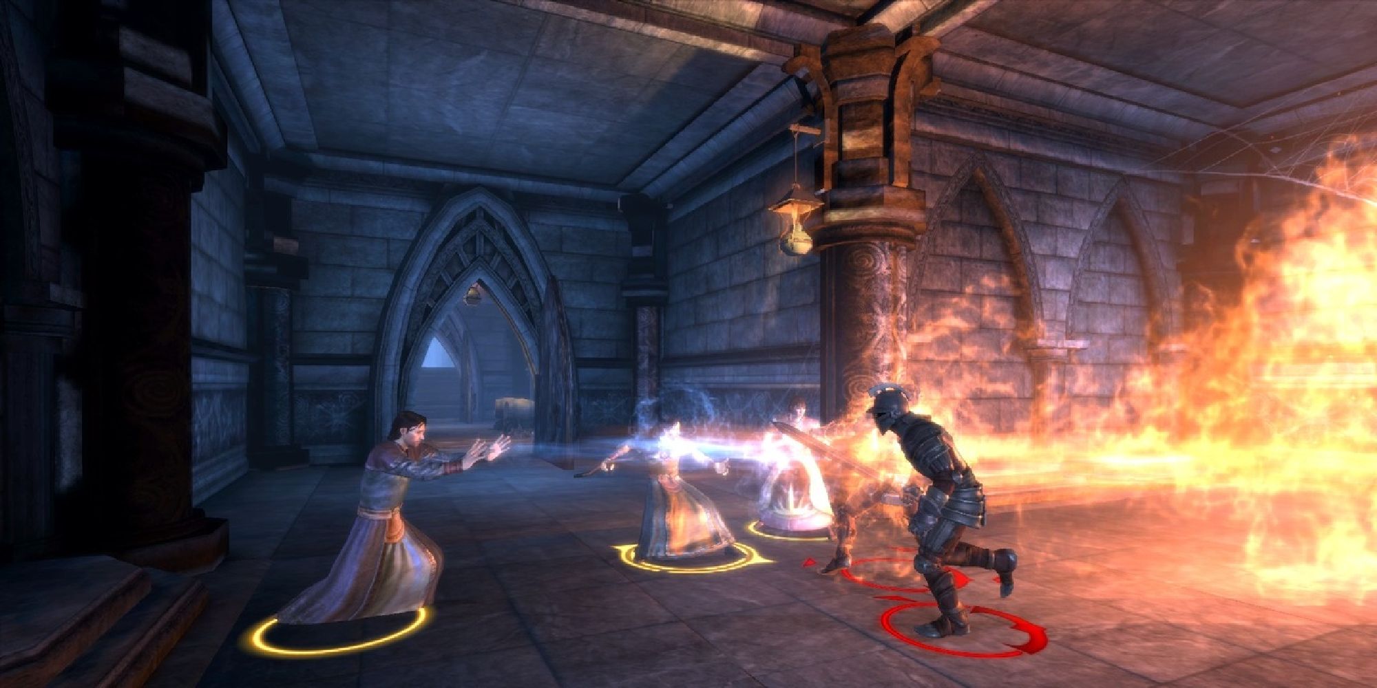 Dragon Age Origins fire magic combat