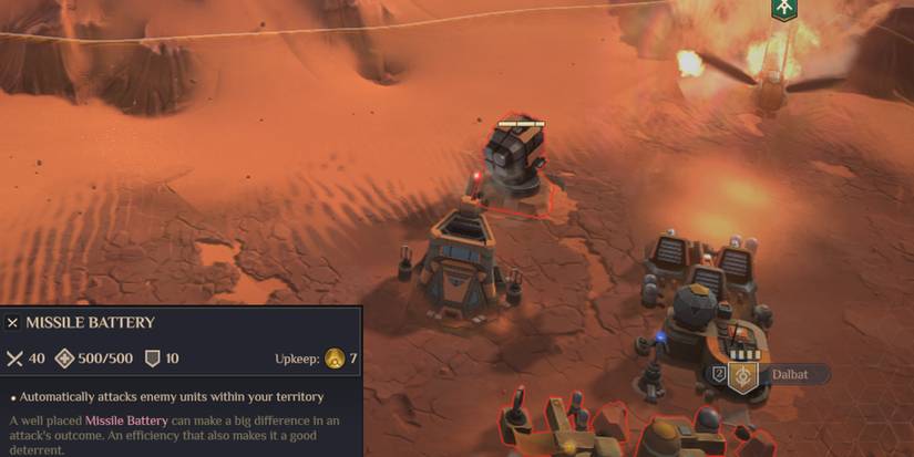 Dune Spice Wars Best Buildings To Construct First Missile Battery