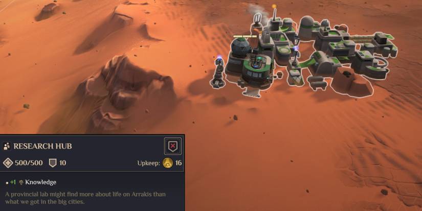 Dune Spice Wars Best Buildings To Construct First Research Hub