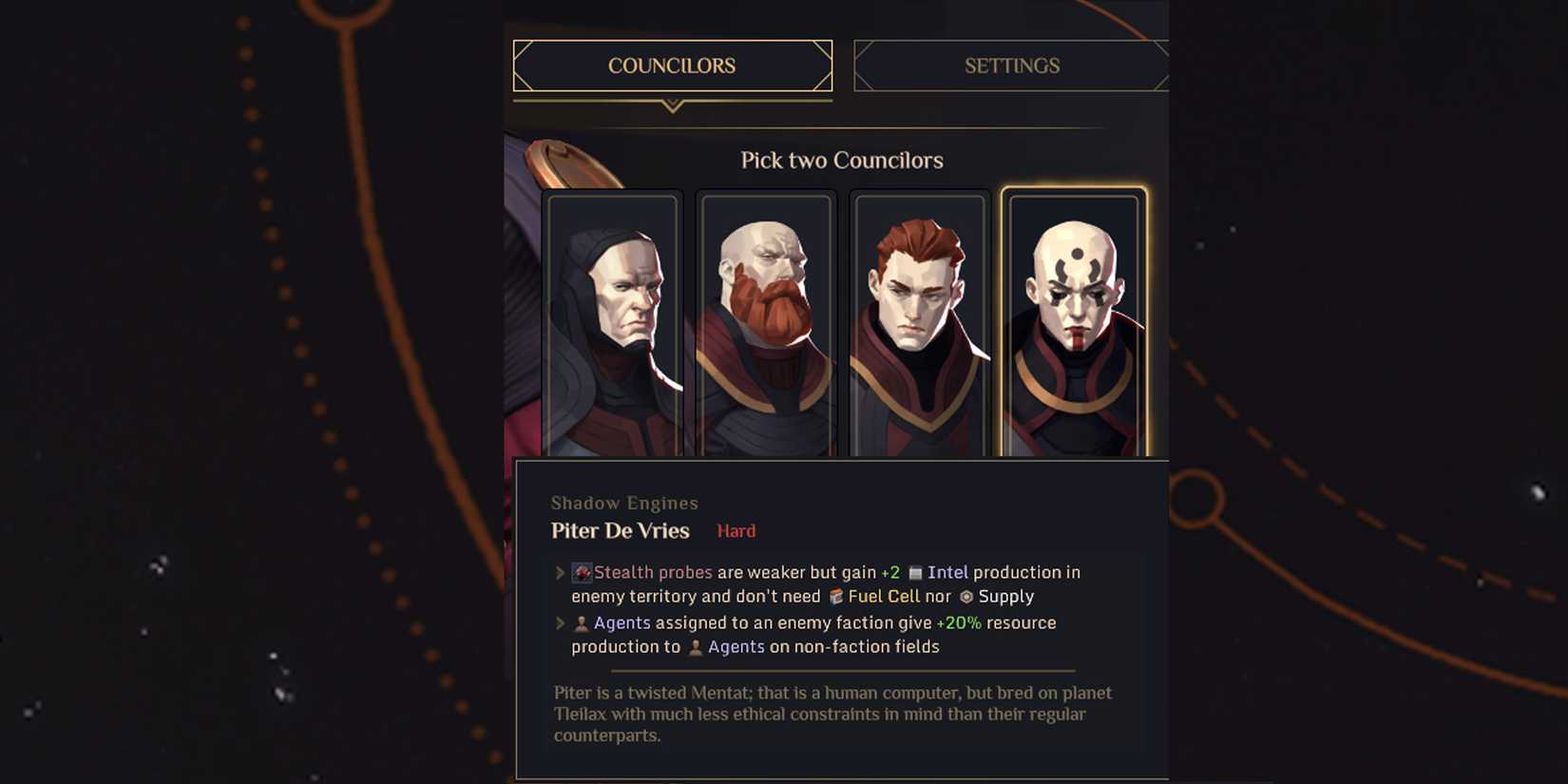 Dune Spice Wars Best Councilors Piter De Vries