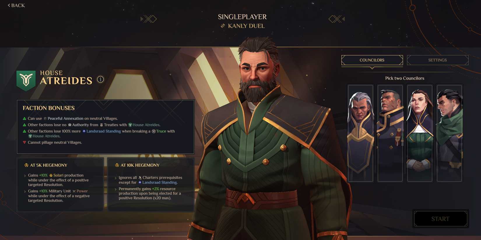 Dune Spice Wars Best Factions House Atreides