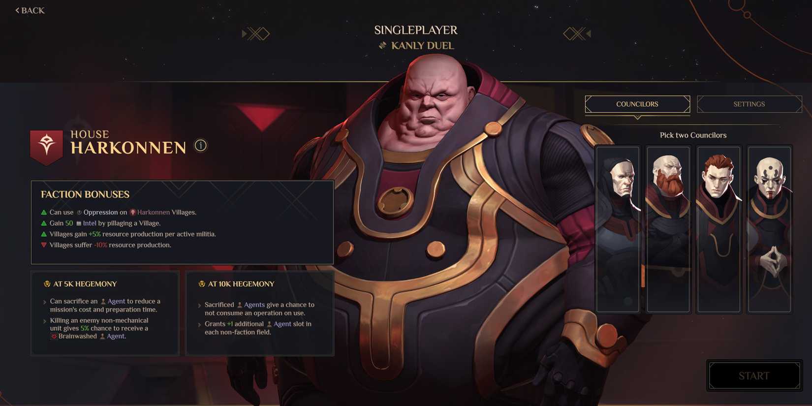 Dune Spice Wars Best Factions House Harkonnen