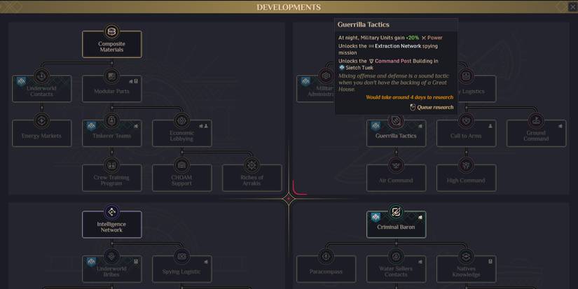 Dune Spice Wars Developments Guerilla Tactics