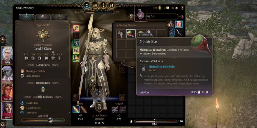 elixir of see invisibility nothic eye regent bg3