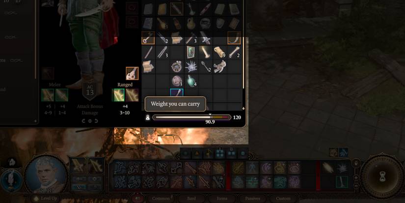 Encumberance in Baldurs Gate 3