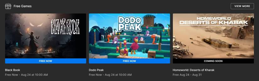 epic games store free games august 2023 homeworld