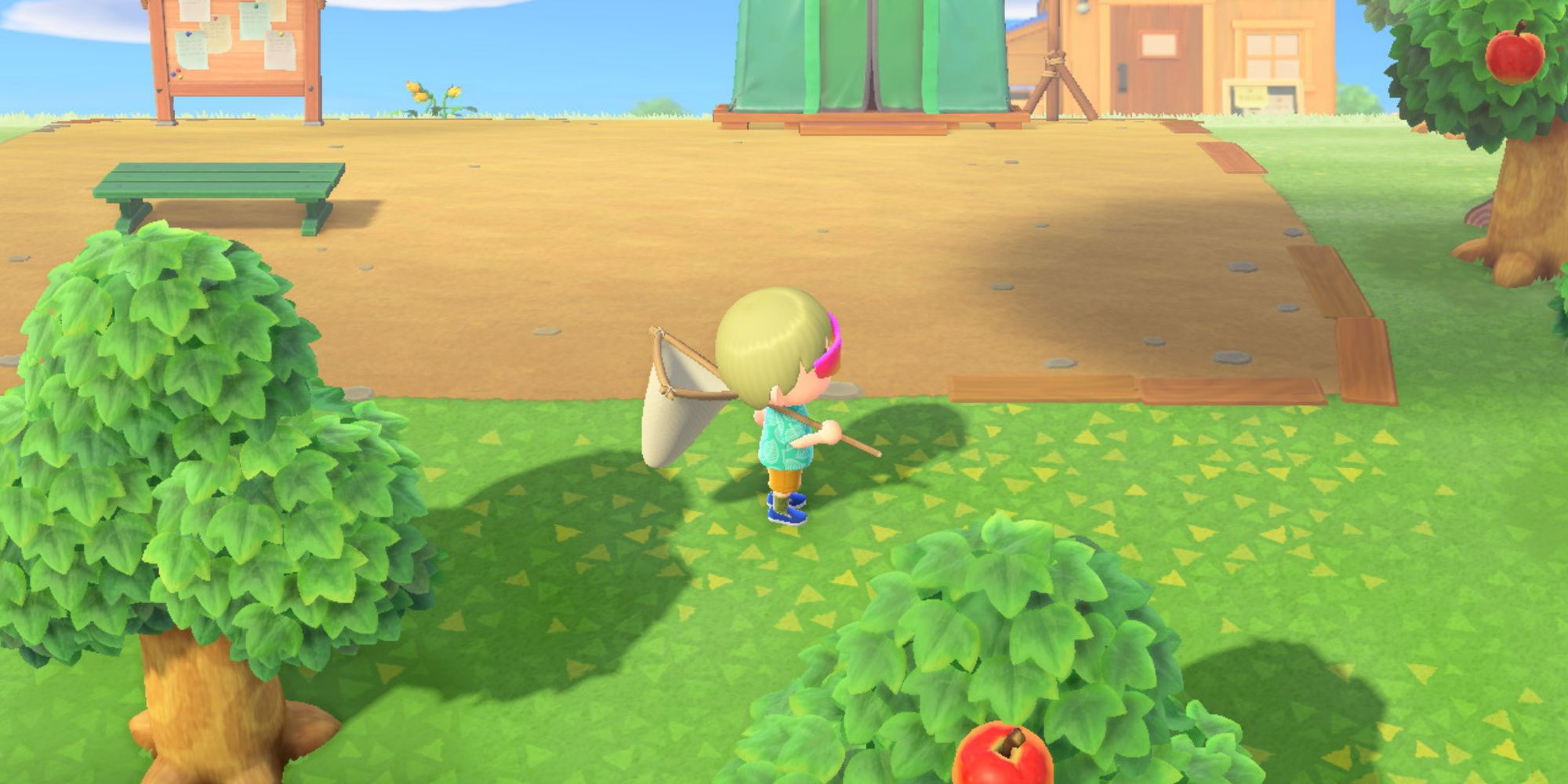 Exploring the world in Animal Crossing New Horizons