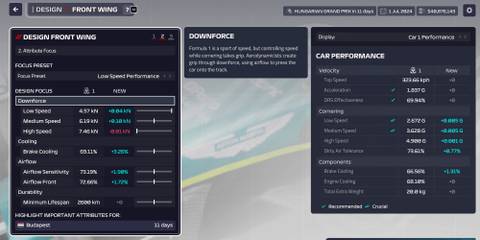 F1 Manager 2023 Best Upgrades Front Wing