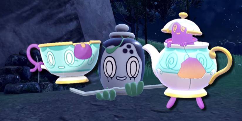 pokemon scarlet violet teal mask dlc poltchageist sinistea polteageist regional fake grass ghost