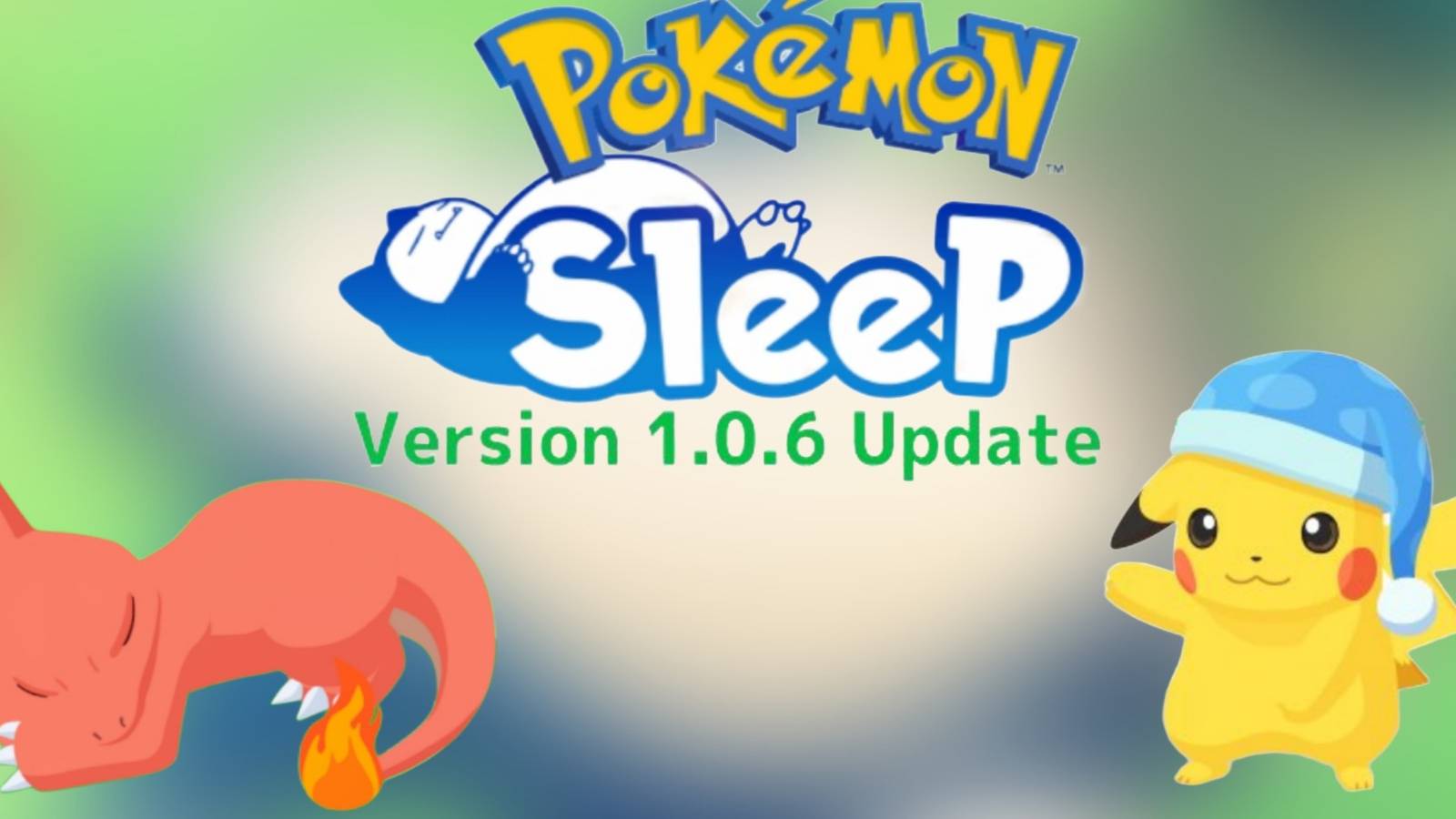 featured Pokemon sleep version 1.0.6 update features