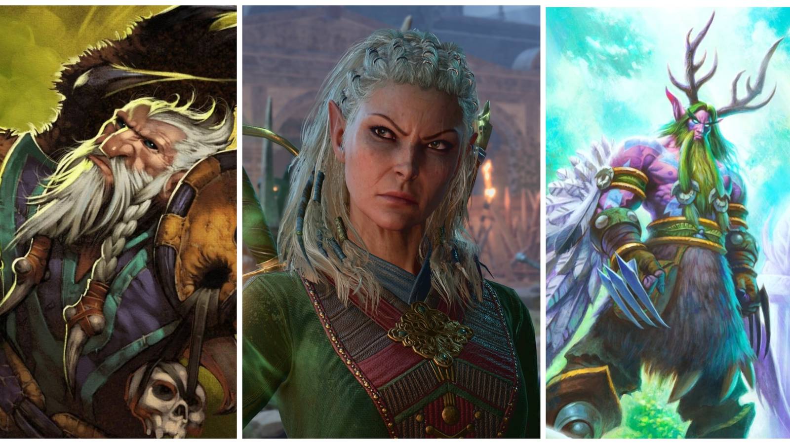 Lone Druid, Jaheira, and Furion