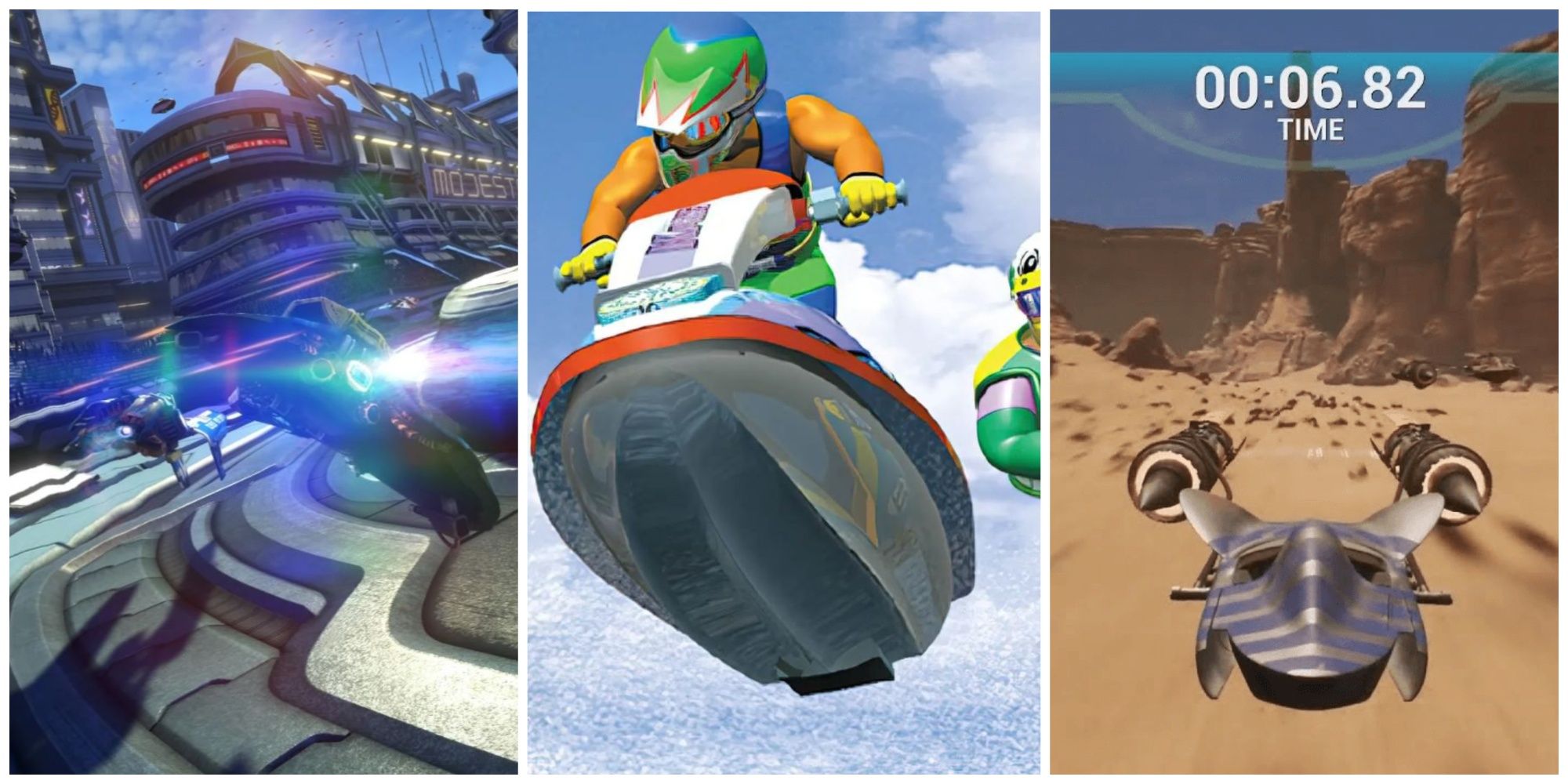 Wipeout Omega Collection, Wave Race 64, and Star Wars Episode 1 Racer