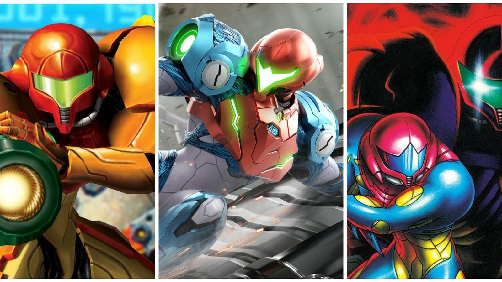Metroid Prime Hunters, Metroid Dread, Metroid Fusion