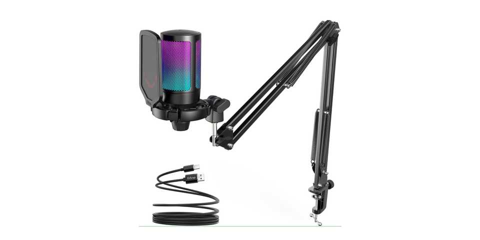 FIFINE Gaming PC USB Microphone